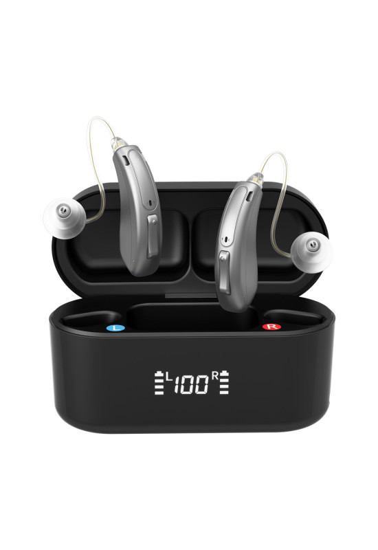 HiSound 5118 rechargeable digital hearing aids, Bluetooth connection, app frequencies adjustment