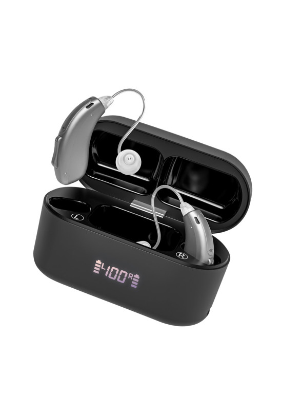 HiSound 5118 rechargeable digital hearing aids, Bluetooth connection, app frequencies adjustment