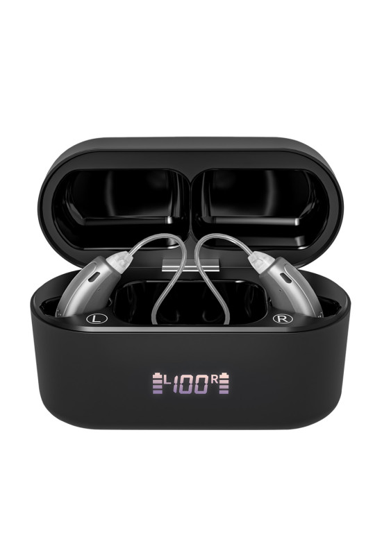 HiSound 5118 rechargeable digital hearing aids, Bluetooth connection, app frequencies adjustment