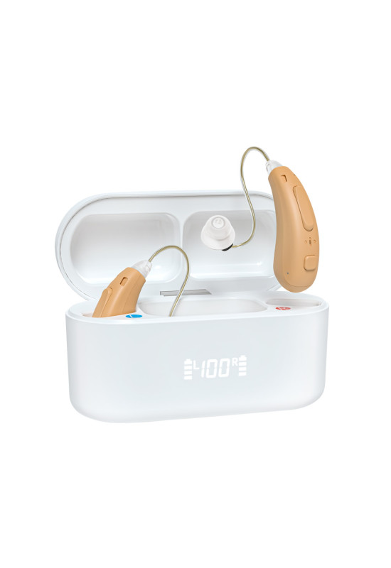 HiSound 5120 rechargeable digital hearing aids, Bluetooth connection, app frequencies adjustment