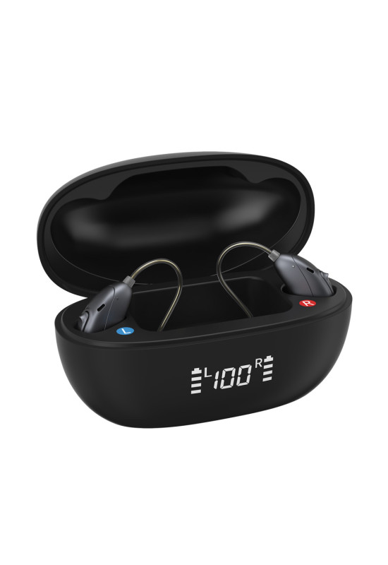 HiSound 5122 rechargeable digital hearing aids, Bluetooth connection, app frequencies adjustment