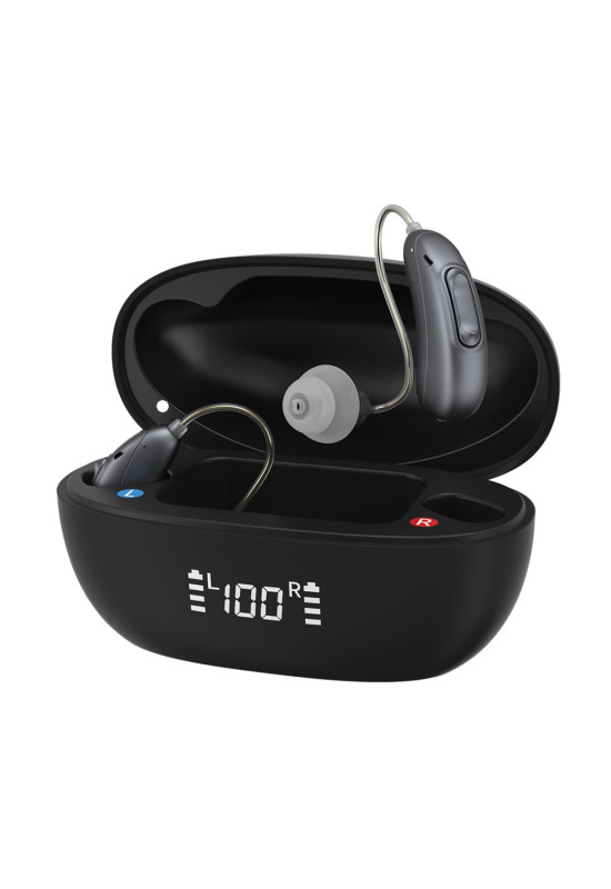 HiSound 5122 rechargeable digital hearing aids, Bluetooth connection, app frequencies adjustment