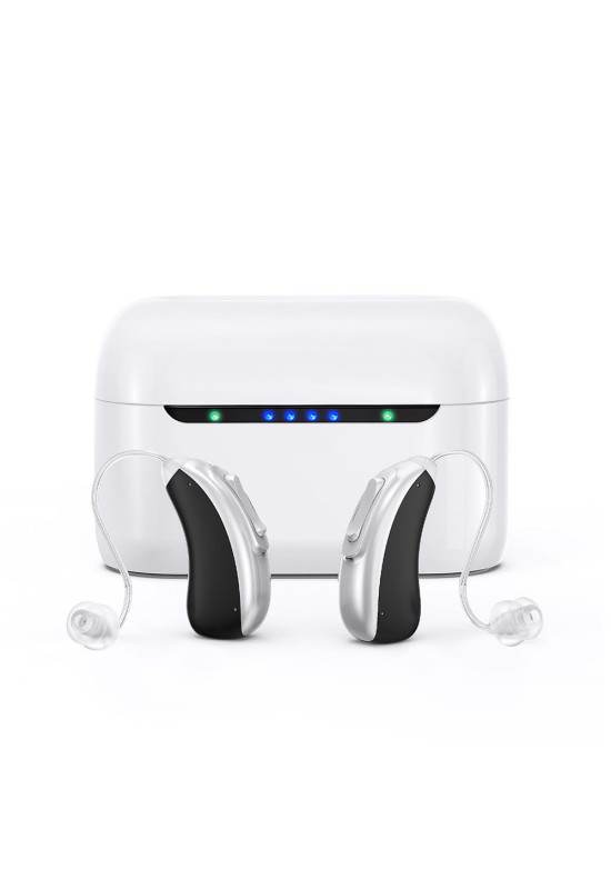 HiSound G22BT rechargeable digital hearing aids with anti-whistle filter, app control