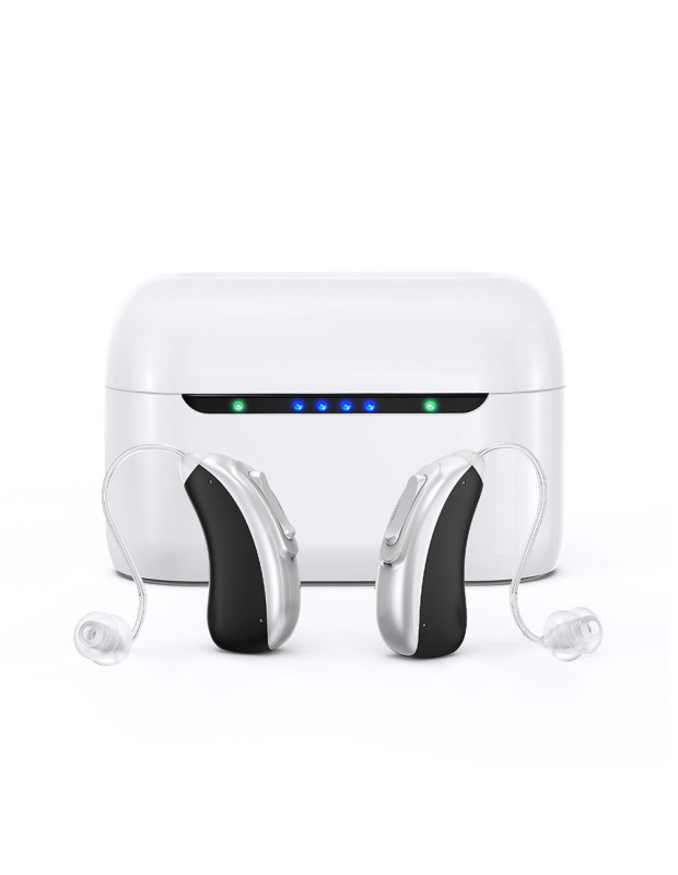 HiSound G22BT rechargeable digital hearing aids with anti-whistle filter, app control
