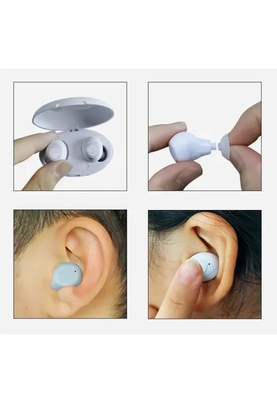 HiSound 102A rechargeable hearing aids - White