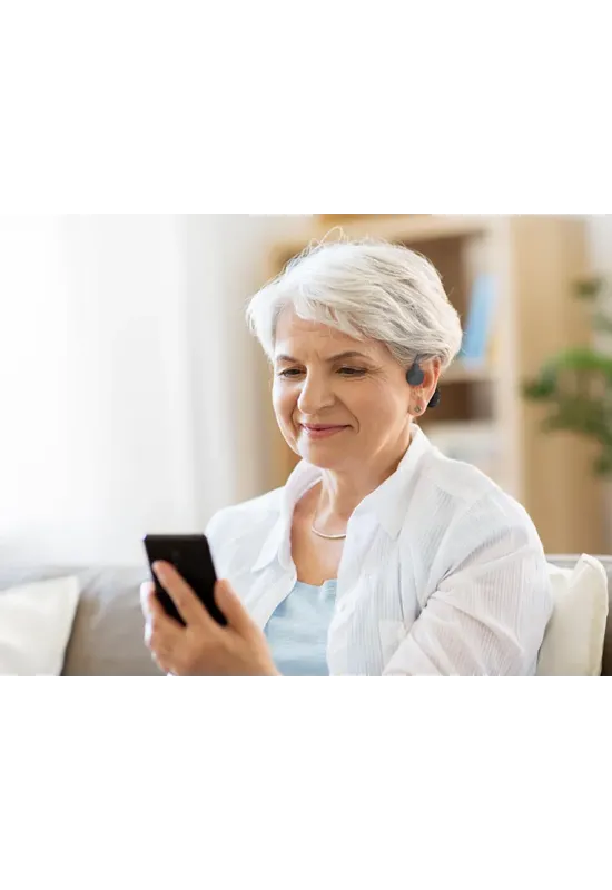 Bone conduction hearing aid HiSound S1, phone Bluetooth connection