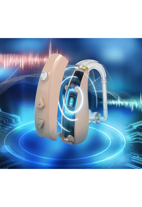 HiSound T-201 rechargeable digital hearing aid with air canal