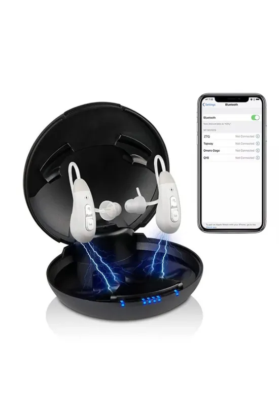 HiSound D59 rechargeable digital hearing aids with bluetooth technology 