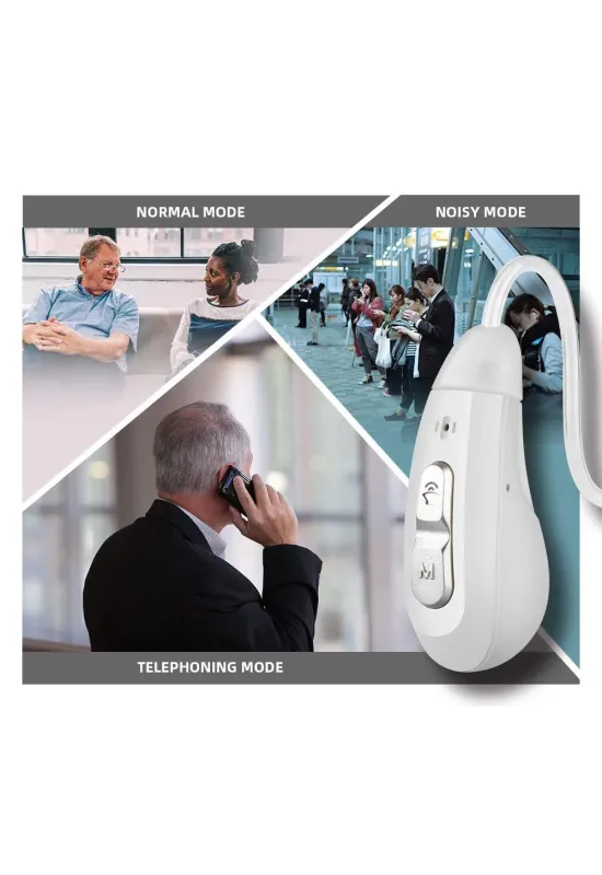 HiSound D59 rechargeable digital hearing aids with bluetooth technology 