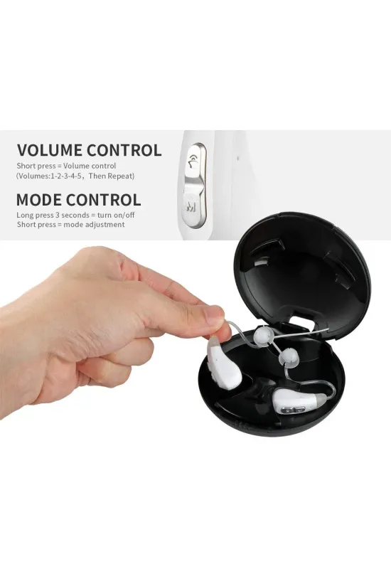 HiSound D59 rechargeable digital hearing aids with bluetooth technology 