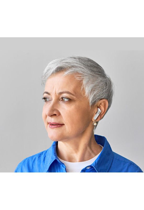 HiSound F12 rechargeable digital hearing aids with bluetooth connection and IPX5 water protection