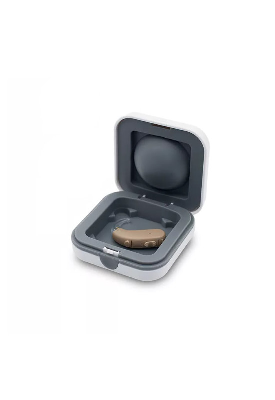 HiSound D-18 programmable digital hearing aid with battery pack