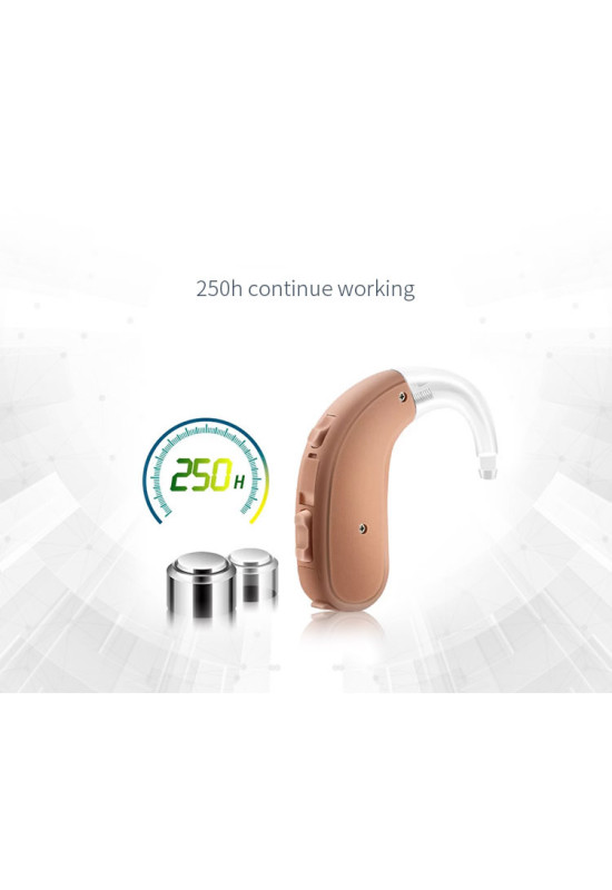 HiSound D-18 programmable digital hearing aid with battery pack